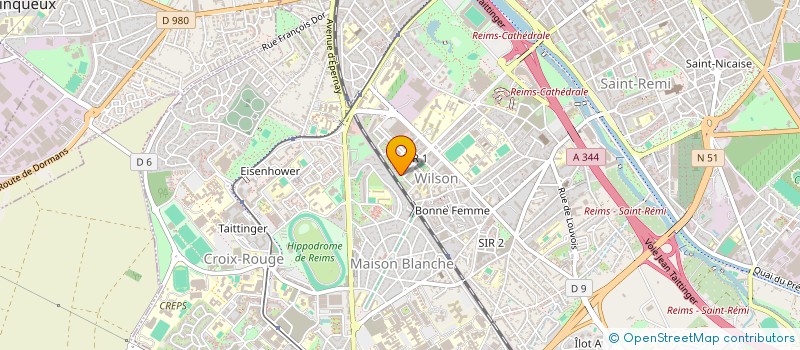 localisation de l'entreprise MONSIEUR NAJIME HOCINI  REIMS