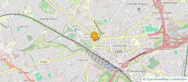 localisation de l'entreprise MONSIEUR NAJMEDDINE DEIKI  LENS