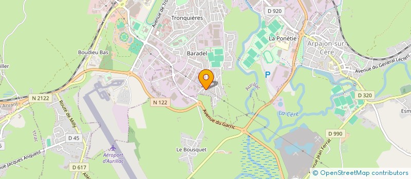 localisation de l'entreprise MONSIEUR NALICK LOMBION à AURILLAC