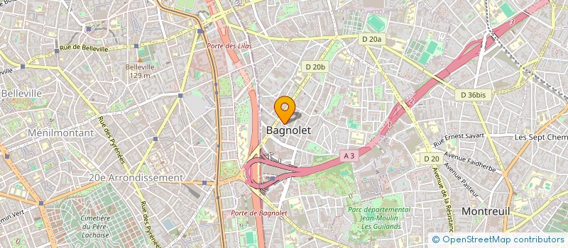 localisation de l'entreprise MONSIEUR NAM LAM KAI à BAGNOLET