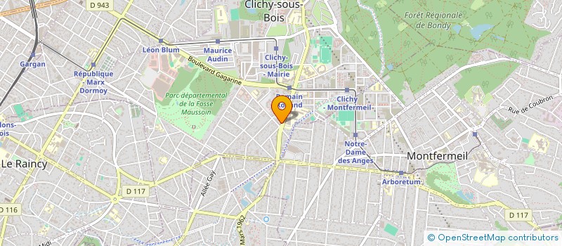 localisation de l'entreprise MONSIEUR NAMA MAGASSA à CLICHY-SOUS-BOIS