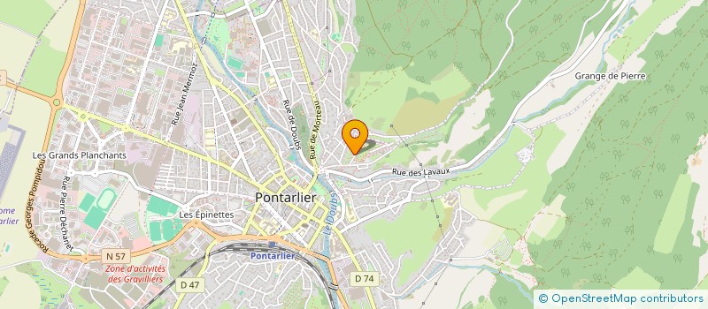 localisation de l'entreprise MONSIEUR NAMI ONLUTURK  PONTARLIER