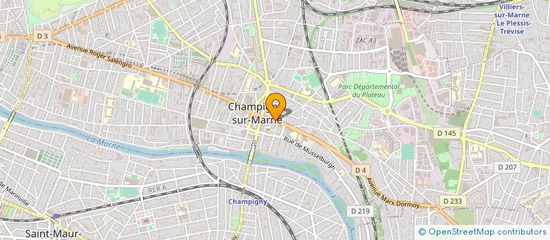 localisation de l'entreprise MONSIEUR NAMIK AKBAS à CHAMPIGNY-SUR-MARNE