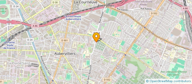 localisation de l'entreprise MONSIEUR NAMORY KARAMOKO  AUBERVILLIERS