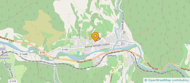 localisation de l'entreprise MONSIEUR NANS MATHERON  SAILLANS