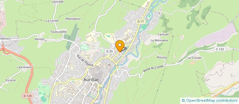 localisation de l'entreprise MONSIEUR NANS PRADAYROL à AURILLAC
