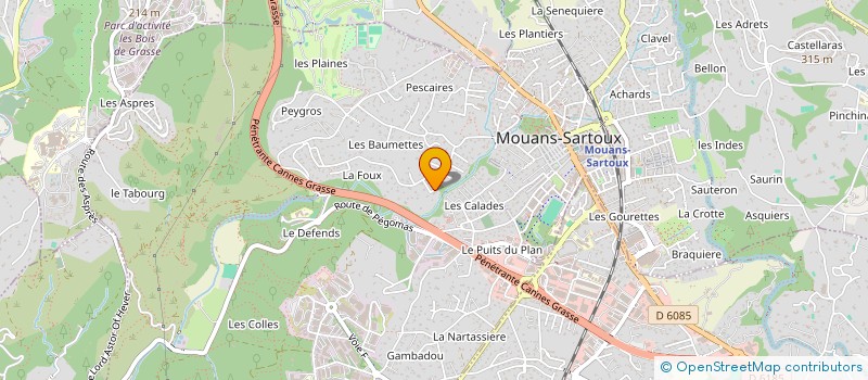 localisation de l'entreprise MONSIEUR NANS REYNIER  MOUANS-SARTOUX