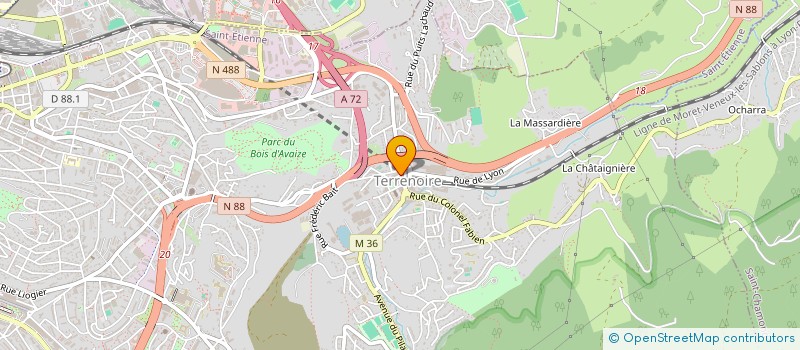 localisation de l'entreprise MONSIEUR NAOFEL LAZREG  SAINT-ETIENNE