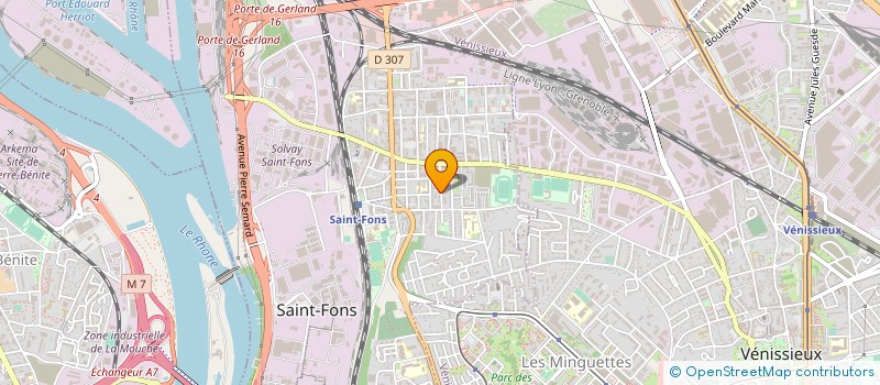 localisation de l'entreprise MONSIEUR NAOUFEL AOUN à SAINT-FONS