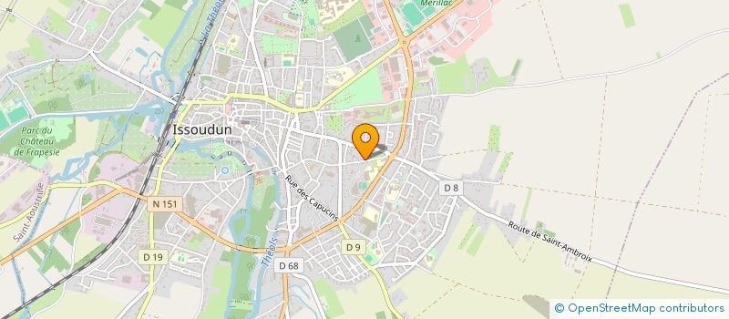 localisation de l'entreprise MONSIEUR NAOUIROU AHAMADA à ISSOUDUN