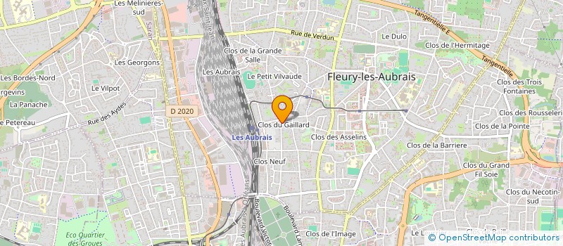 localisation de l'entreprise MONSIEUR NARCISO LOPES DA MOTA à FLEURY-LES-AUBRAIS