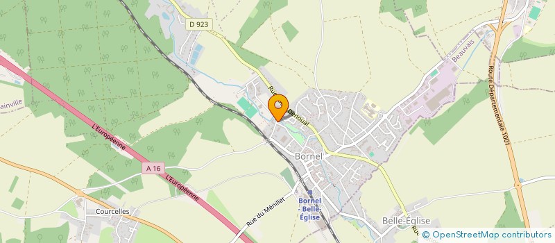 localisation de l'entreprise MONSIEUR NARCISSE ADJAHOUNKPAN  BORNEL