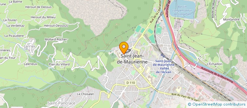 localisation de l'entreprise MONSIEUR NARCISSE FAVIER  SAINT-JEAN-DE-MAURIENNE