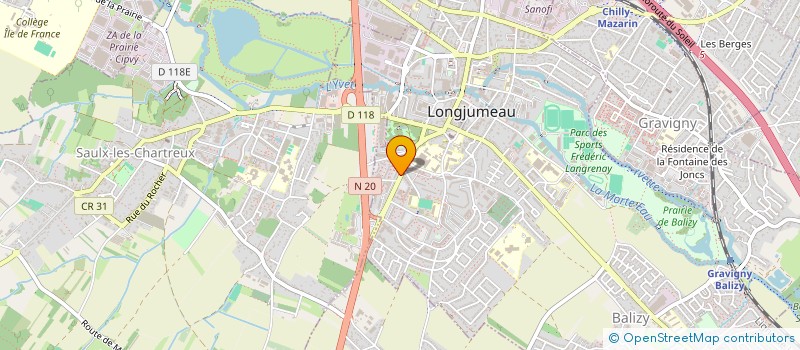 localisation de l'entreprise MONSIEUR NARCISSE LUZITISA DIAMBU LUNGISA à LONGJUMEAU
