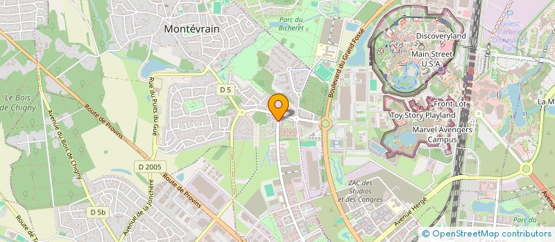 localisation de l'entreprise MONSIEUR NARCISSE MOUMENE  MONTEVRAIN