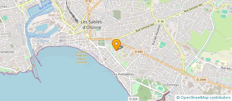 localisation de l'entreprise MONSIEUR NARCISSE POTIER à LES SABLES D'OLONNE