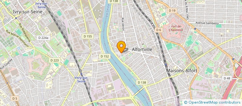 localisation de l'entreprise MONSIEUR NAREG MEGUERDICHIAN à ALFORTVILLE
