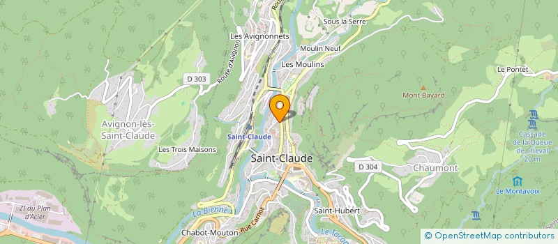 localisation de l'entreprise MONSIEUR NAREK PETROSYAN  SAINT-CLAUDE