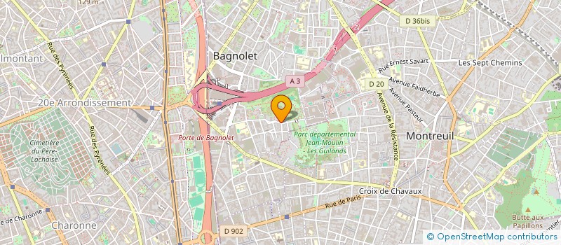 localisation de l'entreprise MONSIEUR NARIN HE à BAGNOLET