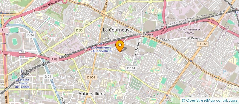 localisation de l'entreprise MONSIEUR NARINDER SINGH à LA COURNEUVE