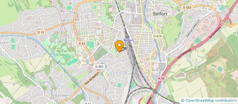 localisation de l'entreprise MONSIEUR NASEEBULLAH ALI  BELFORT