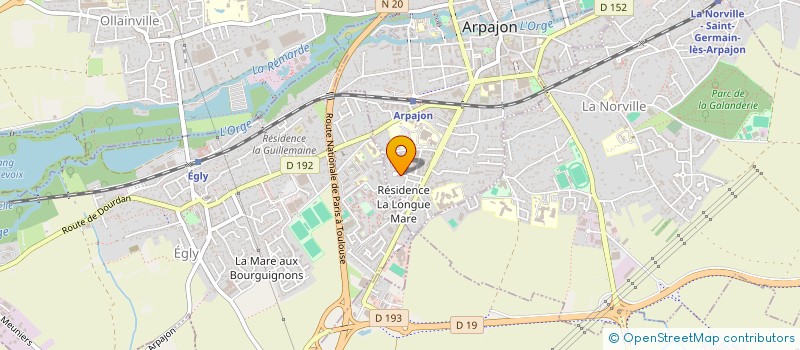 localisation de l'entreprise MONSIEUR NASEERUDEEN MEEAJANE  ARPAJON