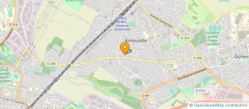 localisation de l'entreprise MONSIEUR NASER BENSLIMANE à ARNOUVILLE