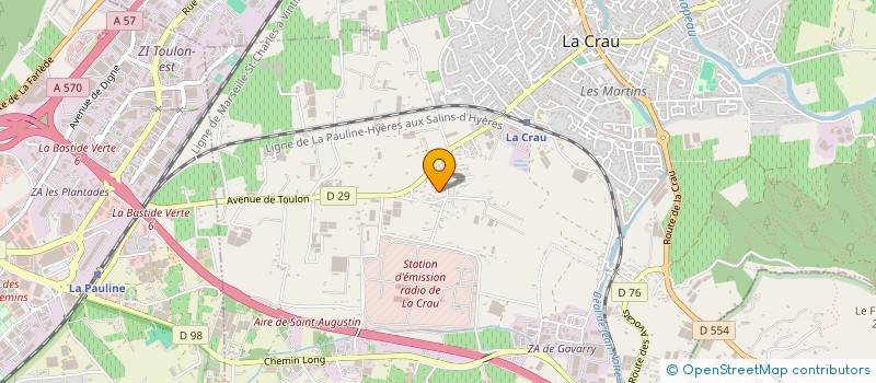 localisation de l'entreprise MONSIEUR NASER HUSSEIN à LA CRAU