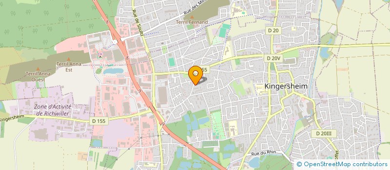 localisation de l'entreprise MONSIEUR NASER MEHOLLI  KINGERSHEIM