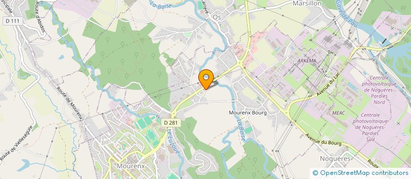 localisation de l'entreprise MONSIEUR NASERI BAKHTYAR  MOURENX