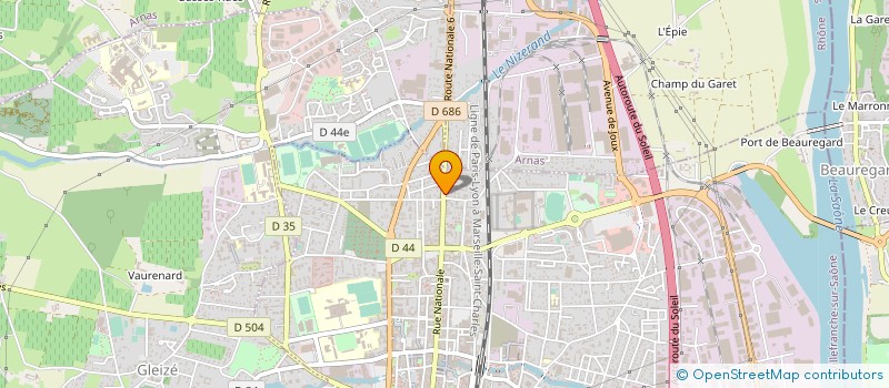 localisation de l'entreprise MONSIEUR NASIME HECHAICHI  VILLEFRANCHE-SUR-SAONE