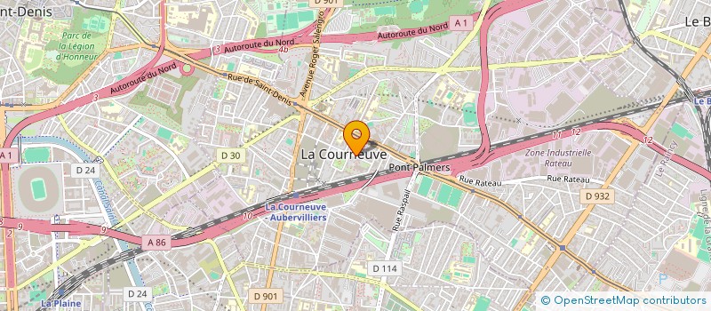 localisation de l'entreprise MONSIEUR NASIR HANIF à LA COURNEUVE