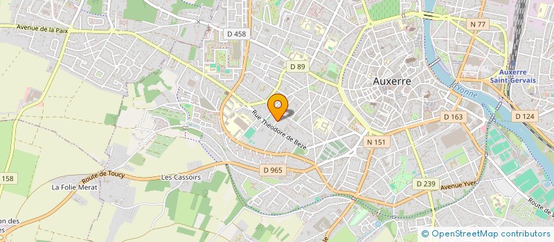 localisation de l'entreprise MONSIEUR NASR MANA  AUXERRE