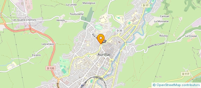 localisation de l'entreprise MONSIEUR NASRADDIN MOUBARAK WAR à AURILLAC