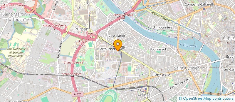 localisation de l'entreprise MONSIEUR NASRATULLAH BASSAM  TOULOUSE