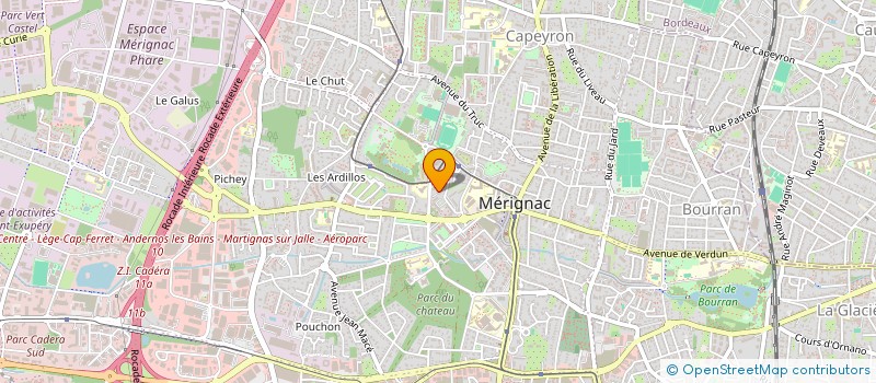 localisation de l'entreprise MONSIEUR NASRATULLAH MOHAMED KARIM  MERIGNAC