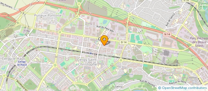 localisation de l'entreprise MONSIEUR NASREDDINE BENACHERINE  CERGY