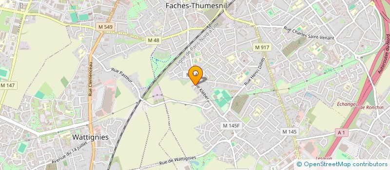 localisation de l'entreprise MONSIEUR NASREDDINE CHOUIBA à FACHES-THUMESNIL