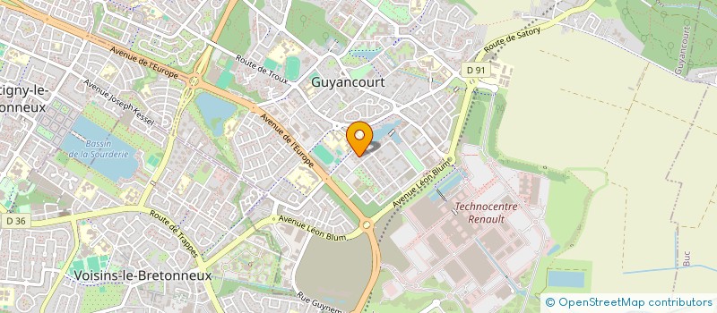 localisation de l'entreprise MONSIEUR NASREDDINE ENNEBATI  GUYANCOURT