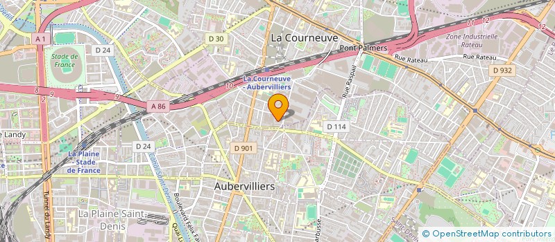 localisation de l'entreprise MONSIEUR NASREDDINNE YAHYA à LA COURNEUVE