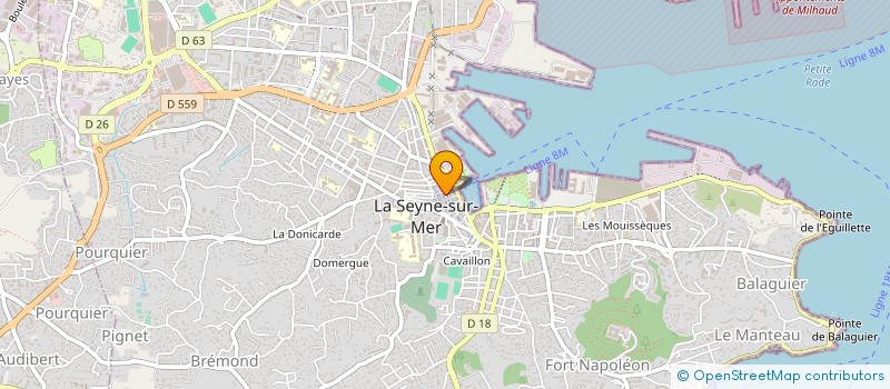 localisation de l'entreprise MONSIEUR NASRI MANSOURI  LA SEYNE-SUR-MER