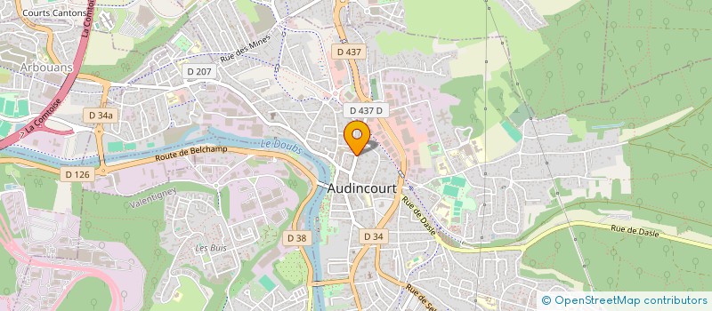 localisation de l'entreprise MONSIEUR NASROUDINE DAHMANI à AUDINCOURT