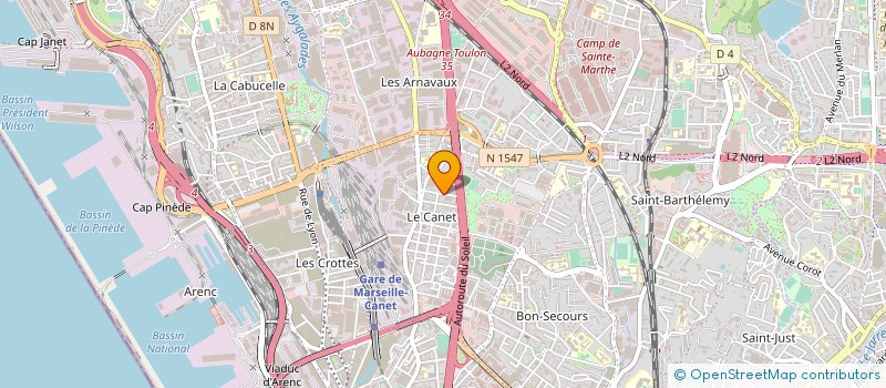 localisation de l'entreprise MONSIEUR NASSER BELHADJ BENZIANE à MARSEILLE