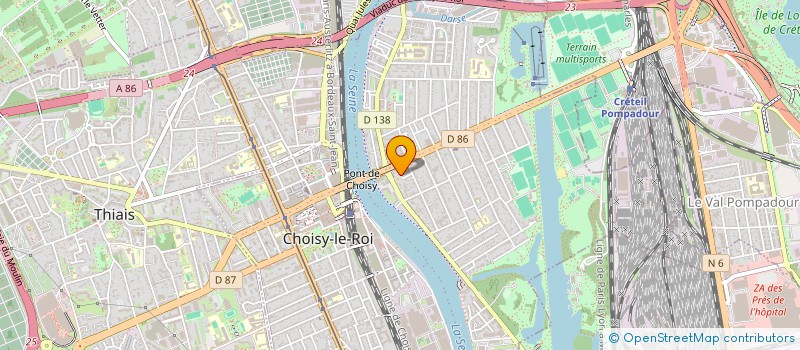 localisation de l'entreprise MONSIEUR NASSER CHAIB à CHOISY-LE-ROI