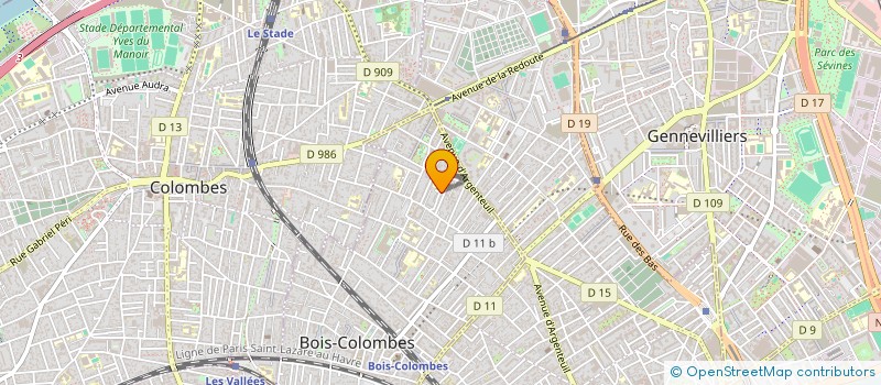 localisation de l'entreprise MONSIEUR NASSER CHALANI à BOIS-COLOMBES