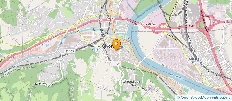 localisation de l'entreprise MONSIEUR NASSER CHOUDAR à GIVORS