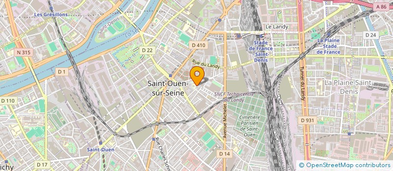 localisation de l'entreprise MONSIEUR NASSER HADDAD à SAINT-OUEN-SUR-SEINE
