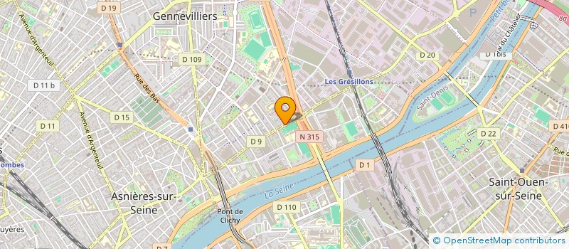 localisation de l'entreprise MONSIEUR NASSER KAHLERRAS à GENNEVILLIERS