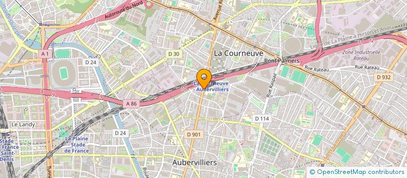 localisation de l'entreprise MONSIEUR NASSER YACINE à LA COURNEUVE