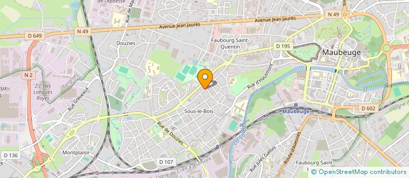 localisation de l'entreprise MONSIEUR NASSERDINE ALIOUA  MAUBEUGE